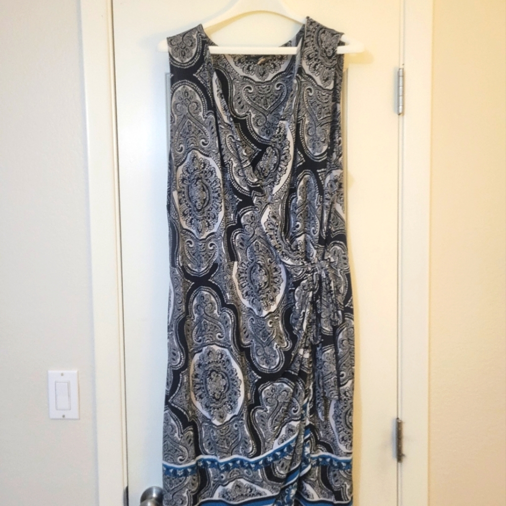 I.N.C. faux wrap dress